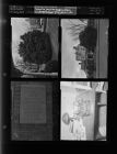 Typewriter; Municipal building plaque; Home with large tree (4 Negatives) (December 6, 1957) [Sleeve 19, Folder c, Box 13]